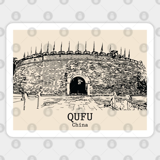 Qufu - China Sticker by Lakeric